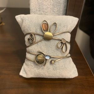 Abstract cuff bracelets - unique